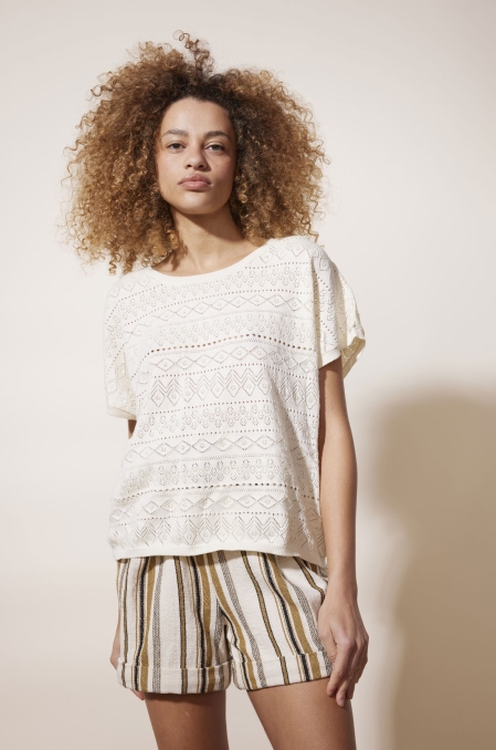 Pull fin manches courtes Cool