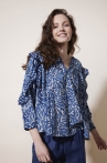 Blouse imprimé Damud bleu
