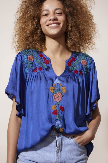 Blouse Heyjoud Bleu 2
