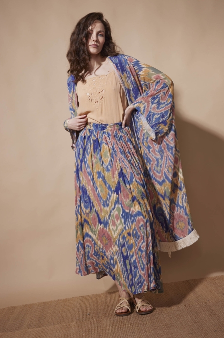 Kimono Jemima Bleu